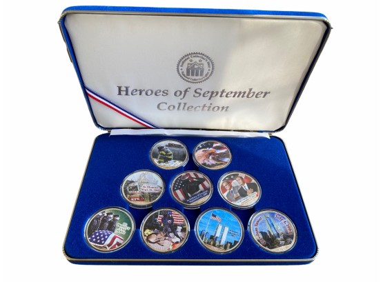 Heros Of September, 9 Fine Silver One Dollar Coins