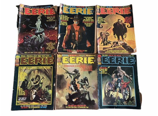 Eerie Comic Book Magazine Lot Includes Collector Editions & Giant Edition