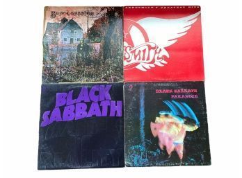 Black Sabbath And Aerosmith 10 Vinyl Record Album Lot. Listed In Description.