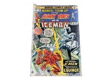 Marvel Comic Book: Marvel Team Up, Human Torch And The Iceman, Vol. 1, No. 23, July 1974