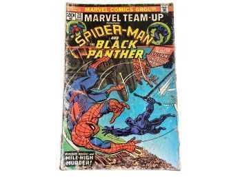 Marvel Comic Book: Marvel Team Up, Spiderman And The Black Panther, 1975, #20