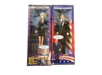 Political Dolls, Ronald Regan And Ann Coulter