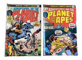 Marvel Comic Books: Adventures Of The Planet Of The Apes #2 & #3