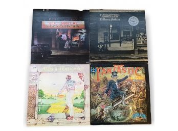 Elton John: 9 Vinyl Record Album Lot: Honky Chatenu, Greatest Hits, Caribou, Madmann Across The Water,