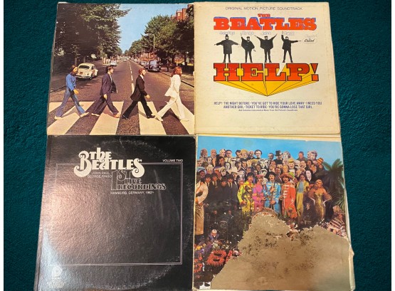 Vinyl Record Albums: Aerosmith, Jimi Hendrix, The Doors, The Beatles