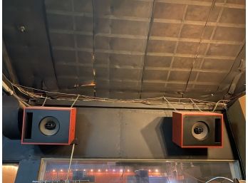 Audiotechniques Studio Monitors Known As The Big Reds.