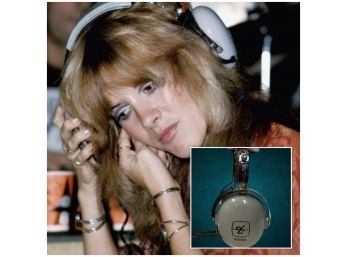 Headphone Lot Including The Exact Pair Of David Clarks Worn By Stevie Nicks When She Recorded At Trod Nossel