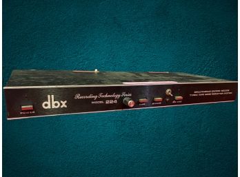 Dbx Recording Technology Series Model 224 Simultaneous Encode/decode Type II Tape Noise Reduction System