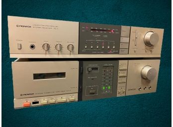 Pioneer Stereo Cassette Tape Deck CT-4 & Pioneer Computer Controlled Stereo Rec. SX-4