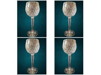 Set Of 4 Waterford Lismore Wine Glasses