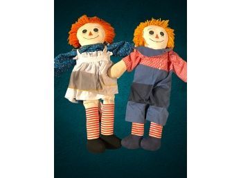Cuddly Raggedy Ann & Andy Rag Dolls