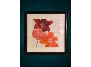 Vibrant Floral Wall Accent Framed Art