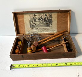 Early Table Croquet Set -