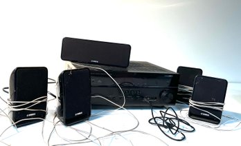 Yamaha Sound System And Five Speakers