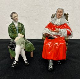Two  Royal Doulton - The Judge And A Williamsburg Gentleman