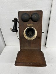 Western Electric Oak Wall Telephone