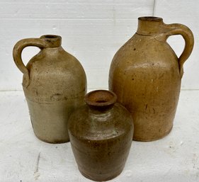 Three Pcs Stoneware