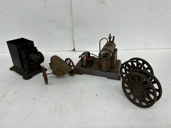 Small Group Of Toys Including Cannon