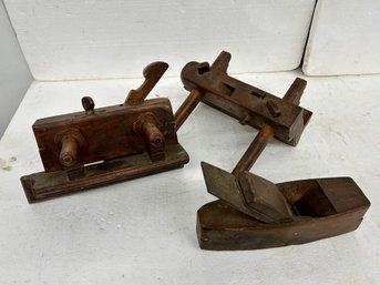 Three Early Woodworking Planes