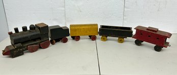 Handmade Wooden Train Set