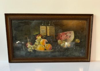 Framed Still Life - Fruit - 17.5x31.5
