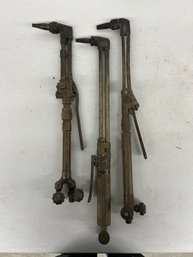Three Early Brass/bronze Cutting Torches