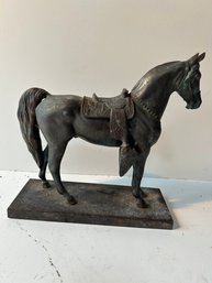 Metal Horse Figure 11x12