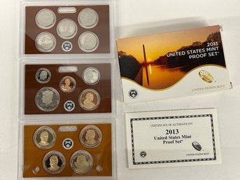 Four (4) 2013  U.S. Mint Proof Sets