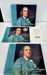 Two (2) Benjamin Franklin Coin And Chronicles Sets