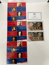 Five (5) U.S. Mint Presidential $1 Uncirculated Coin Sets - 3 In Original Packaging & 2 No Packaging