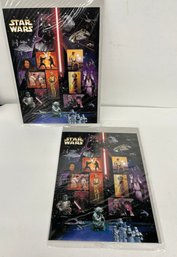 Two (2) Star Wars First Day Issue Stamps