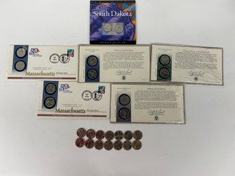 Various U.S. Mint State Quarters - Some Loose