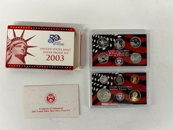 One (1) 2003 U.S. Mint Silver Proof Set
