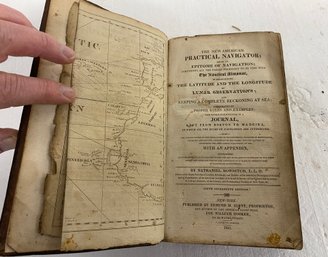 1821 The New American Practical Navigator Book