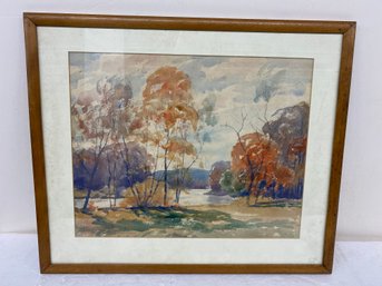 Unsigned Framed Watercolor