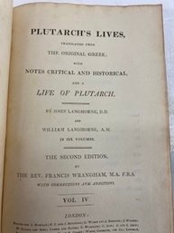 Two Books - Elements Of Astronomy - Plutarchs Lives