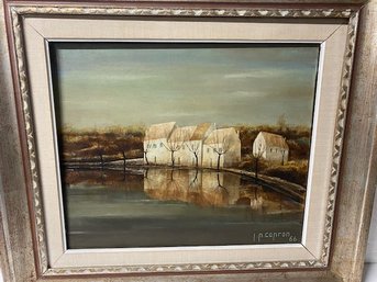 Oil On Canvas Signed Capron 66 - 18x21