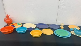 Large Lot Of Fiesta Ware - 20 Plus Pieces Some With Chips