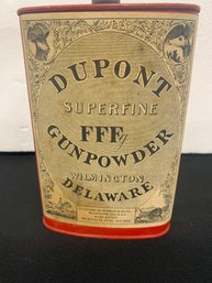 Vintage Dupont Gunpowder Tin