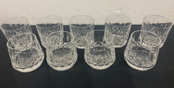 Two Sets Of Waterford Whiskey Glasses. 4 Pc And 5 Pc