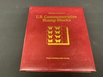 U S Commemorative Stamp Blocks In Binder