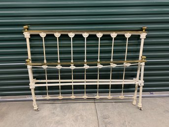 Brass And Iron Full Size Bed (no Rails)