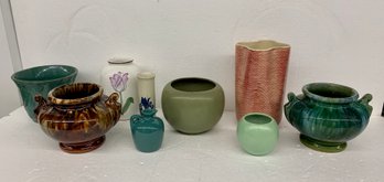 Nine Pieces Of Pottery