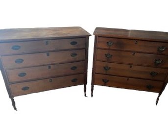 Pair Of State Of Maine Chests -1820s