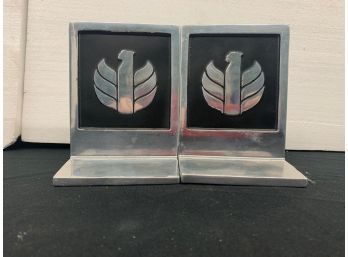 Pair Of Chrome Bookends