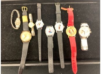 8 Misc Watches Including Disney