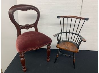 2 Contemporary Doll Chair Reproductions