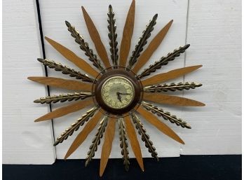 Classic 1970s Wall Clock With Replaced Works -  28 Inches