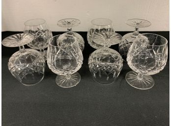 Set Of 8 Waterford Brandy Glasses