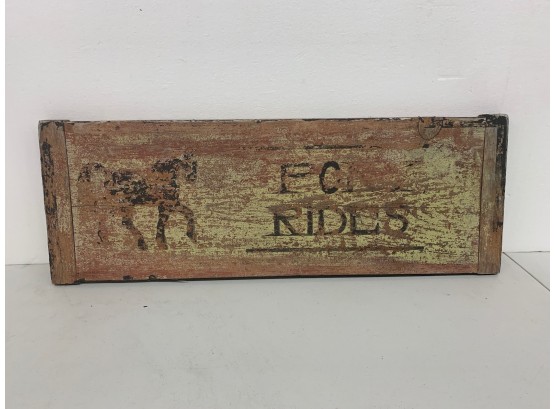Pony Ride Wooden Sign - Worn Paint - 9x25